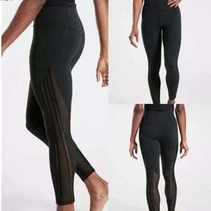 Athleta Shakti tights XS petite - mesh inserts